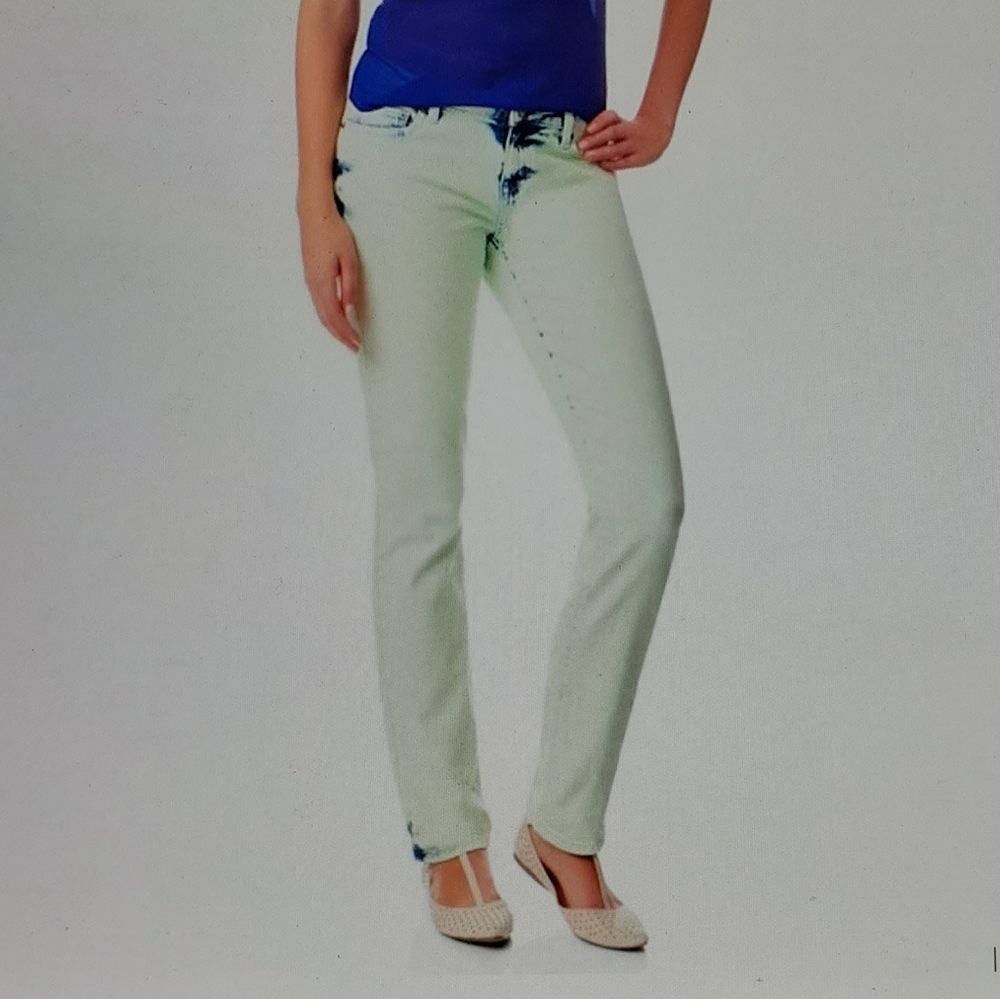 Aeropostale green bayla skinny jeans